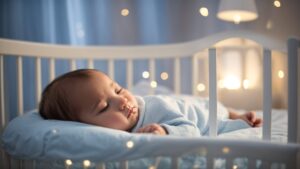 bébé qui dors avec un systeme anti msn