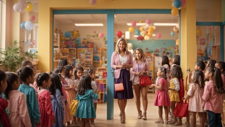 Éducatrices en réunion dans une crèche