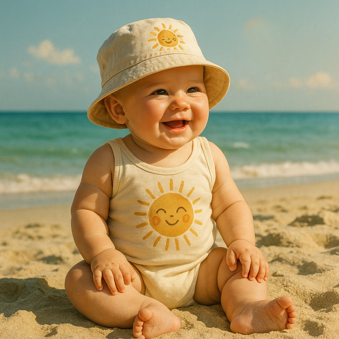 Pendant l'été, on pense à protéger bébé et à l'hydrater.