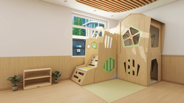 Découvrez notre outil immersif pour visualiser, personnaliser et aménager votre espace petite enfance. Une crèche de 52 m² pensée pour 10 à 12 enfants, des meubles cliquables, un aménagement optimisé… Créez un lieu unique, adapté à vos besoins et à votre pédagogie.