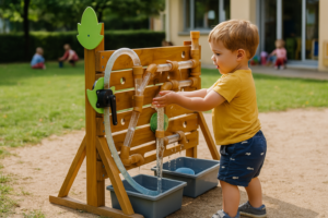 L’été en crèche est idéal pour stimuler les tout-petits grâce à des activités en plein air. Jeux d’eau, explorations sensorielles et jardinage favorisent le développement moteur, la curiosité et le lien avec la nature. Ces moments d’apprentissage ludiques aident aussi à mieux gérer les émotions, tout en offrant détente et plaisir sous le soleil.