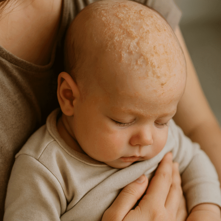 Les croûtes de lait ne sont pas graves chez bébé.