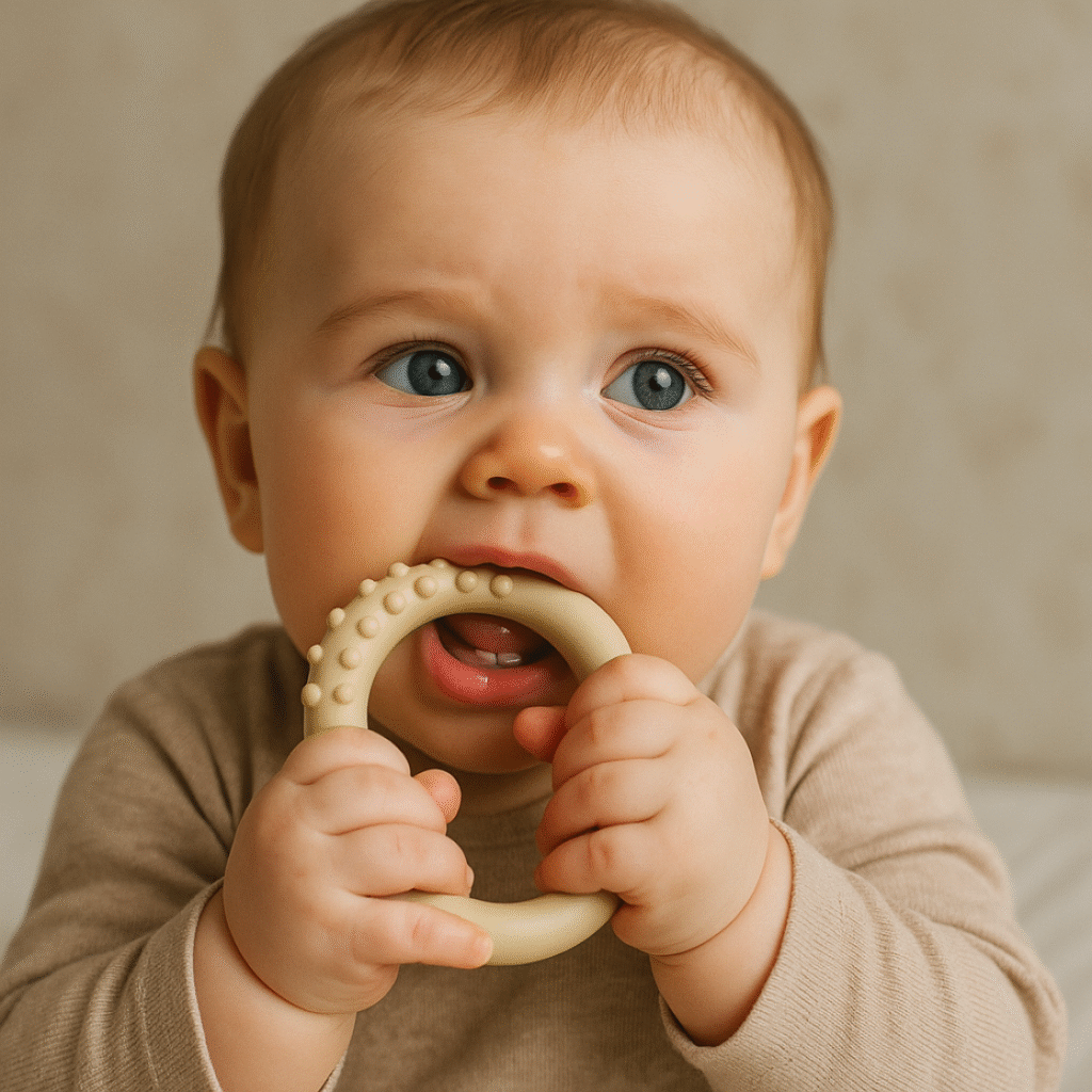 Bébé fait ses dents. On vous donne quelques conseils pour calmer la douleur.