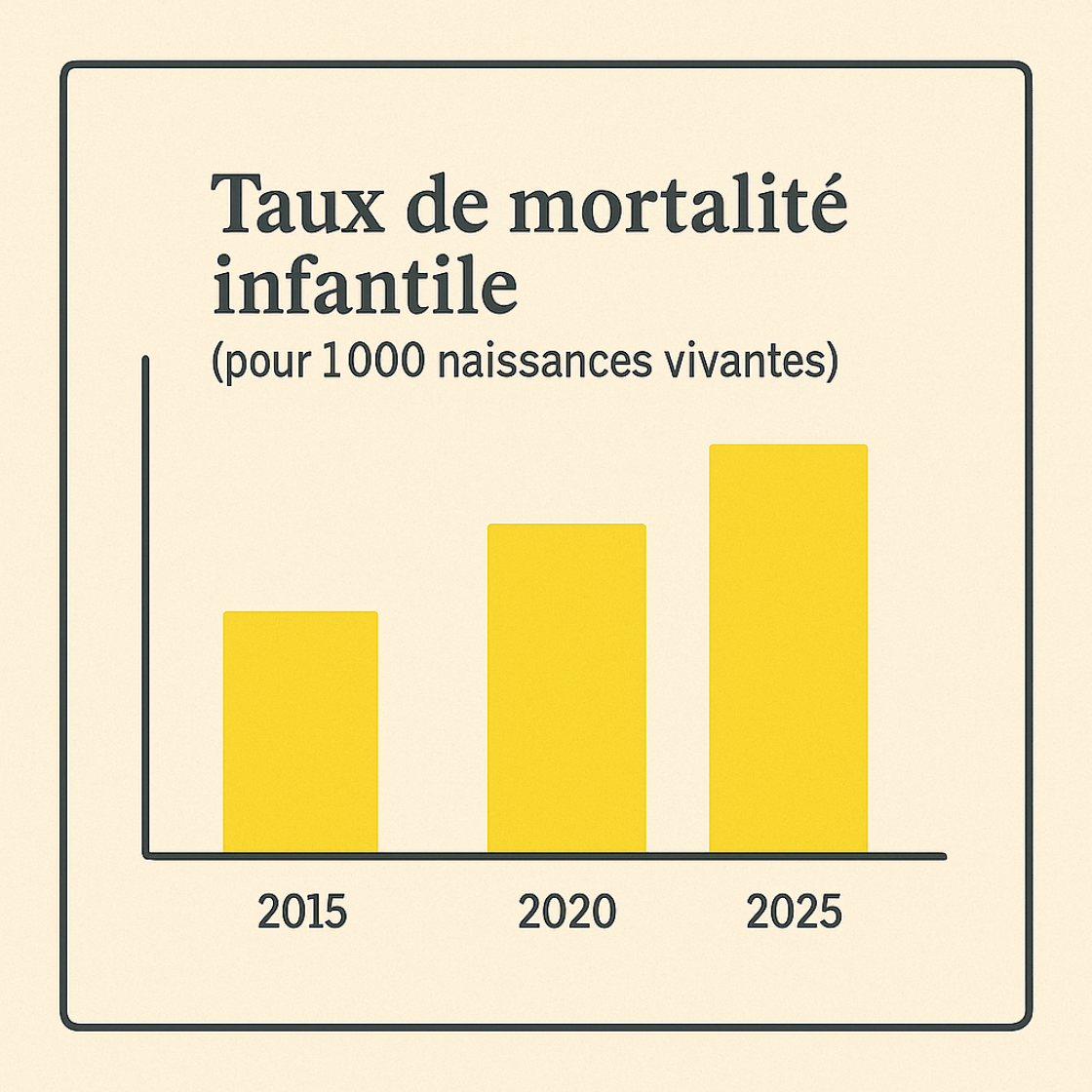 Le taux de mortalité infantile stagne en France.