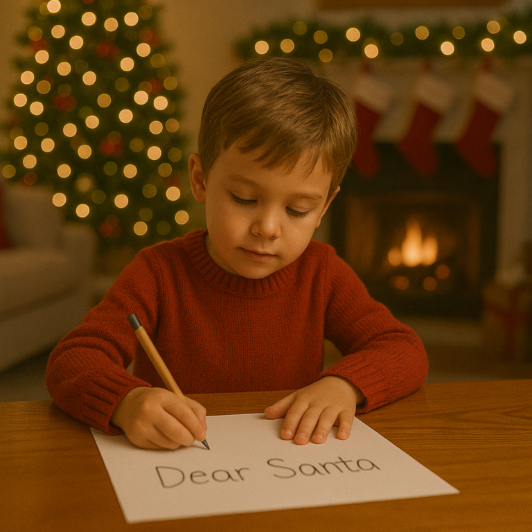 Et si vous écriviez une lettre au Père Noël avec votre enfant ?