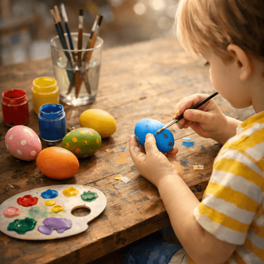 Des oeufs colorés